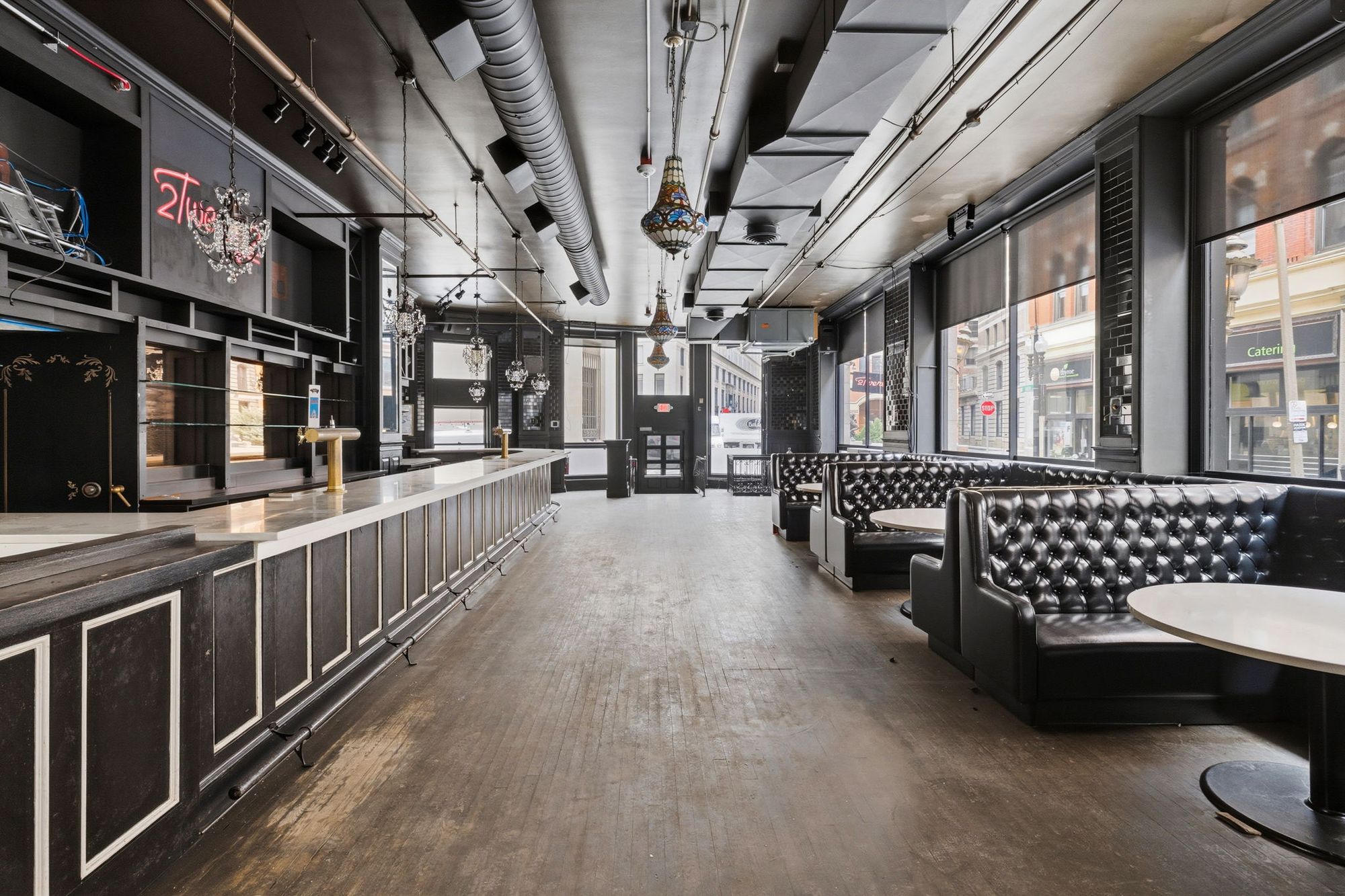 Front-of-house bar and seating area
